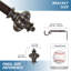 Tringle à rideaux simple ajustable Coldiron-21683755-21683762