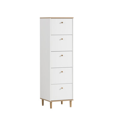 Hilda 40 cm W Chest of 5 Drawers