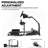 Anman Adjustable Ergonomic PC & Racing Game Chair with Footrest in Black