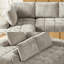Canapé en chenille: canapé-lit modulaire kaki, aucun assemblage requis-1711291609