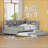 Wooden Daybed With Trundle, Daybed With Storage Shelf And USB Charging Ports-920228516-920228513