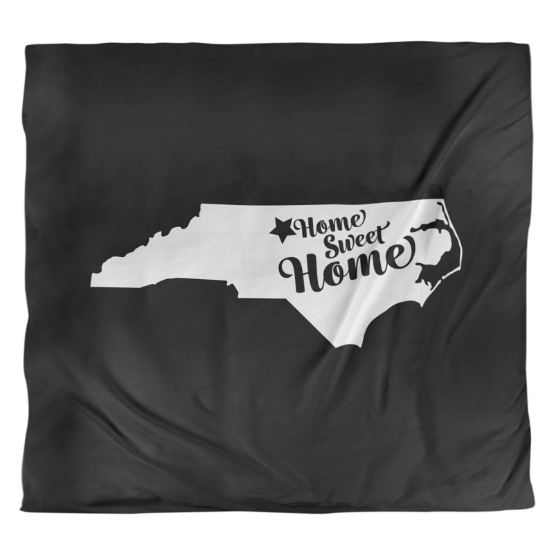 Housse de couette greensboro doux, Housse de couette pour très grand lit, Noir, Microfibre