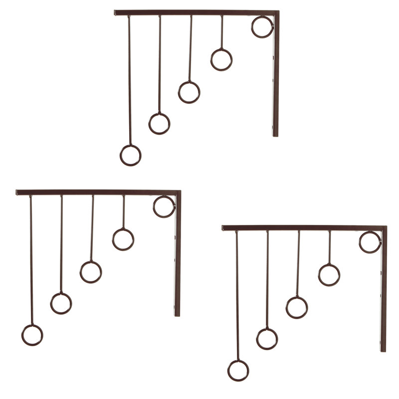 29cm W Garment Rack, Brown