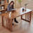 Brown Rectangular Solid Wood desk-109521484