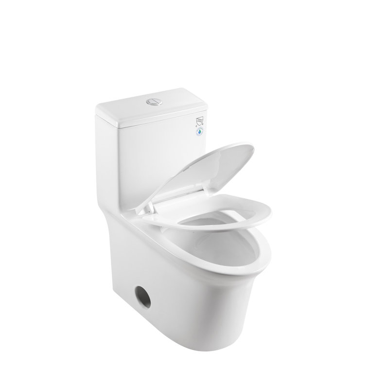 Ceramic Toilet With 1.1/1.6 , Comfort Height, White, Soft Close Seat, & One White Height Toilet, Flushing, One, And Approved