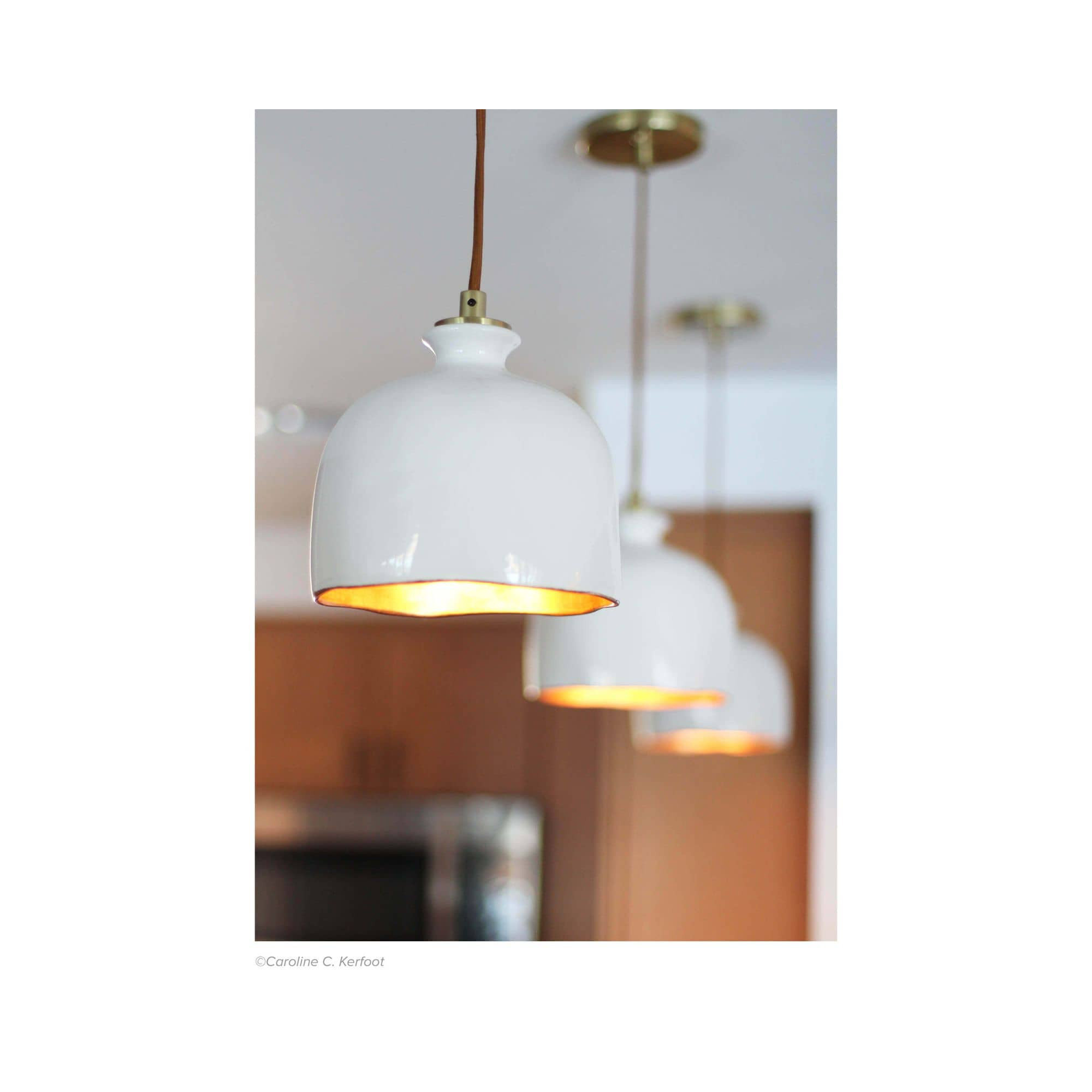 Bianca Single Light Ceramic Dimmable Pendant