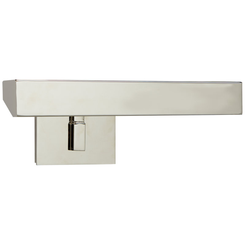 J. Randall Powers McClain Hardwired Picture Light, Polished Nickel, 4.5" H x 18" W x 8.25" D