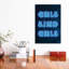 «Girls» par Philippe Hugonnard - reproduction d'art textuel-52930981-52930982-52930980