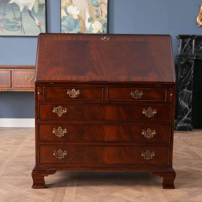 Solid Wood Secretary Desk