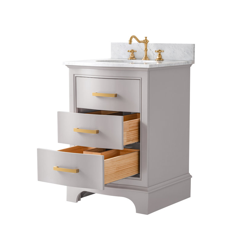 Ensemble de meuble-lavabo simple 24 po Goleta, Taupe