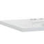 Plateau de meuble-lavabo double 49 po en blanc avec lavabo