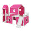 Lit mezzanine double avec glissade et tour