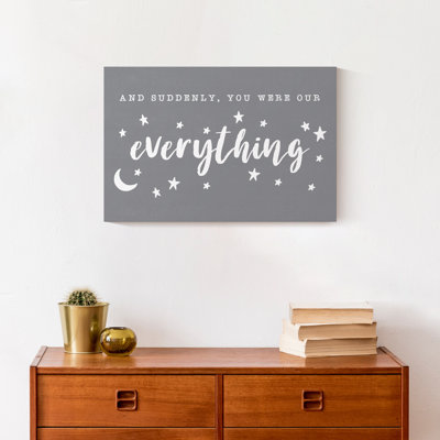 «You Were Our Everything», reproduction sur toile