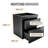 Capri Modern Double Drawer Low Profile Nightstand-1915568808