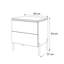 50cm W Manufactured Wood Bedside Table