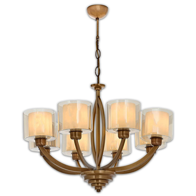 Lustre en métal, 8 lumières