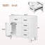 Meuble-lavabo 36 po sans lavabo, base d'armoire seulement, armoire de salle de bain avec tiroirs, structure solide et panneau de fibres à densité moyenne, blanc-461699982