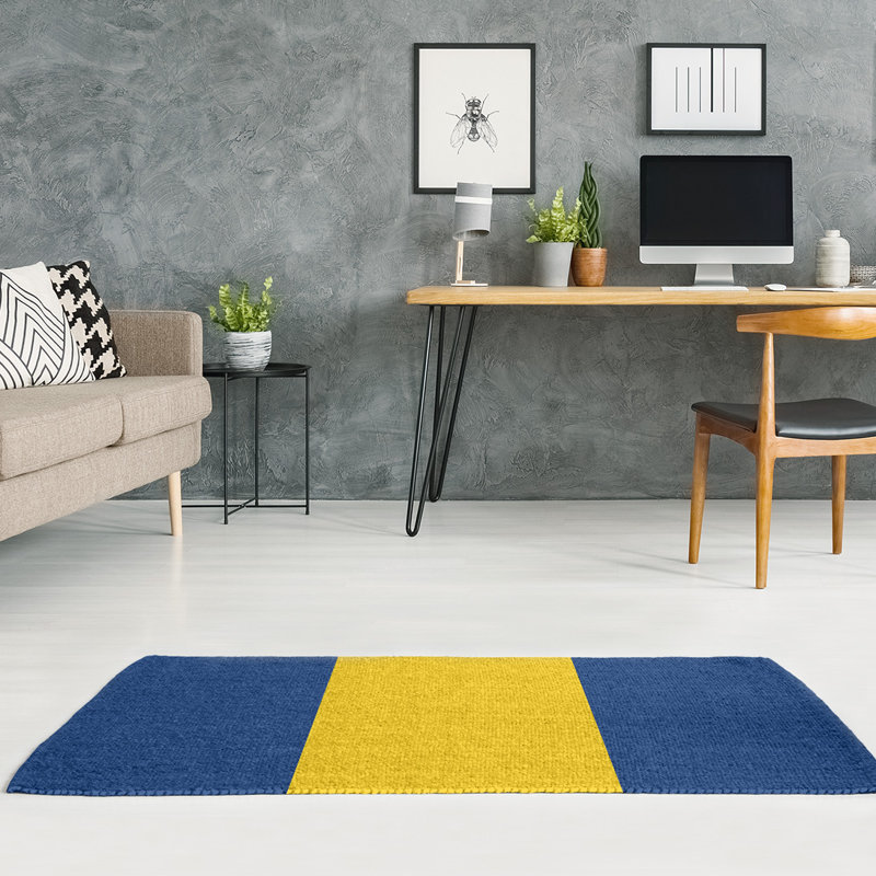 Tapis en poly à rayures de football the the cornes retour, Rectangle 3 pi x 5 pi