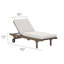 Chaise longue d'extérieur en teck Saratoga