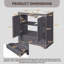 Meuble-lavabo de luxe 30 po avec lavabo en céramique, armoire de rangement en bois massif avec 2 grandes portes à fermeture douce-130910291-131135455