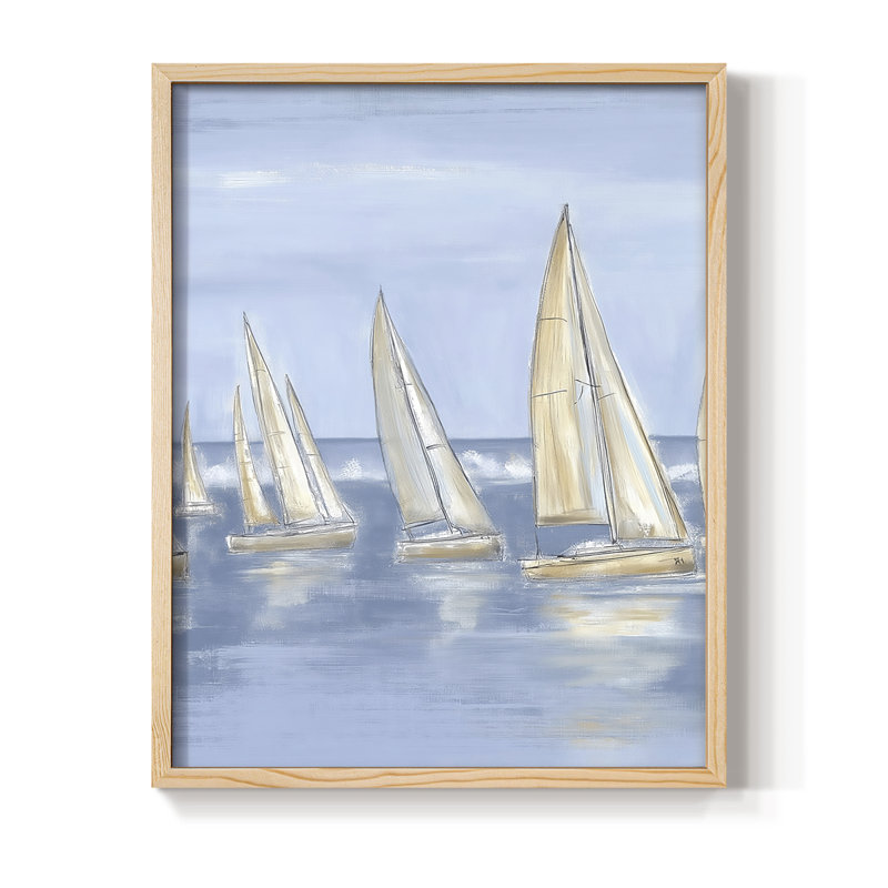 NAUTICAL Series VII, reproduction encadrée - bois massif, Naturel, H 11 po x l 9 po