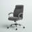 Akalpreet Home Office Chair Linen Fabric Computer Chair with Armrests Grey-751925610