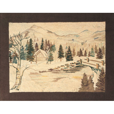 Multicolor Jewel Tones 1930s Wool American Hooked Floral Antique Rug