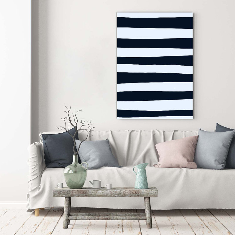 Striped Background - Wrapped Canvas Print