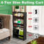 4-Tier Slim Rolling Storage Cart With Handle Mobile Utility Organizer For Kitchen & Bathroom