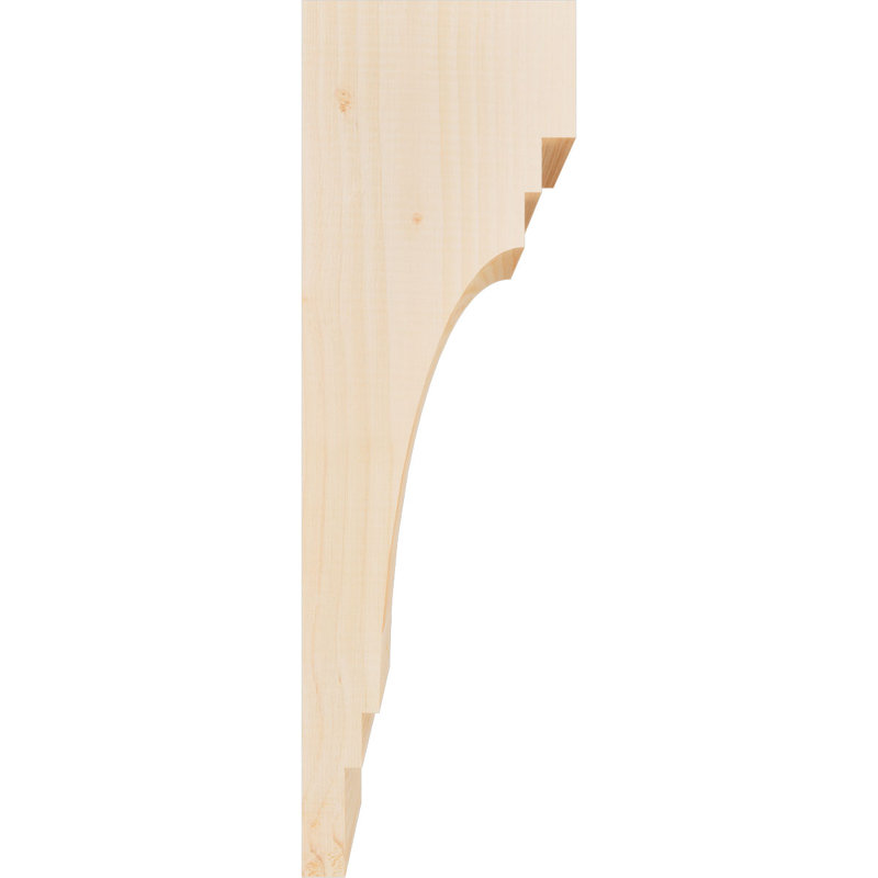 Corbeau Pescadero, H 24 po x l 5,5 po x P 8 po, Sapin de Douglas, Lisse