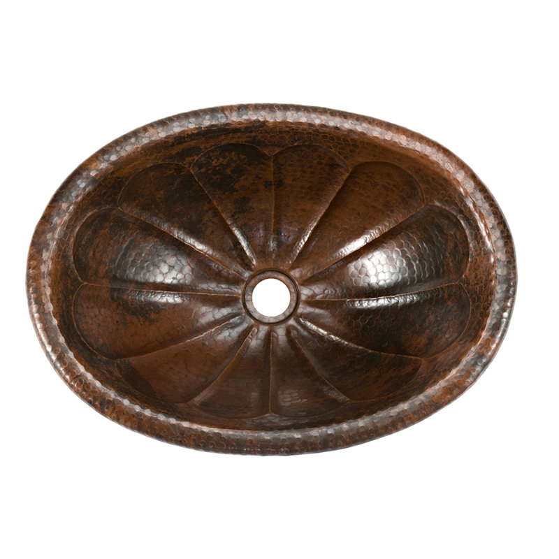 Premier Copper Products BSP5_LO19RSBDB-P Bathroom Sink And Drain Package