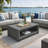 Kieger Rectangular Stainless Steel Outdoor Coffee Table , 26.63 " W 49.75 " D