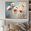 «Beige Poppy Meadow Melody I» sur toile