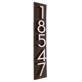 Floating Modern 4" Number Vertical Address Plaque (5 Digits)