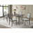 Dark Brown Rectangular Wood Dining Table with Molded Apron (59")