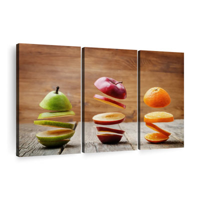 " Sliced Fruits " 3 - Pieces