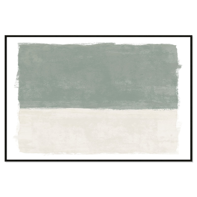 Sage Whisper I - Reproduction de paysage par Natalie Carpentieri, Framed Canvas, 61.5'' W x 41.5'' H, Espresso Floater