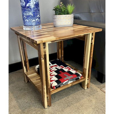 Damius Solid Wood End Table