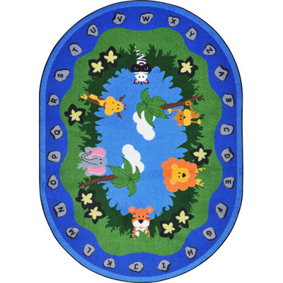Jungle Peeps© by Joy Carpets Area Rug