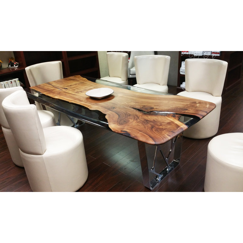 Ombrone Walnut Wood Dining Table, 48" W x 108.3" L 