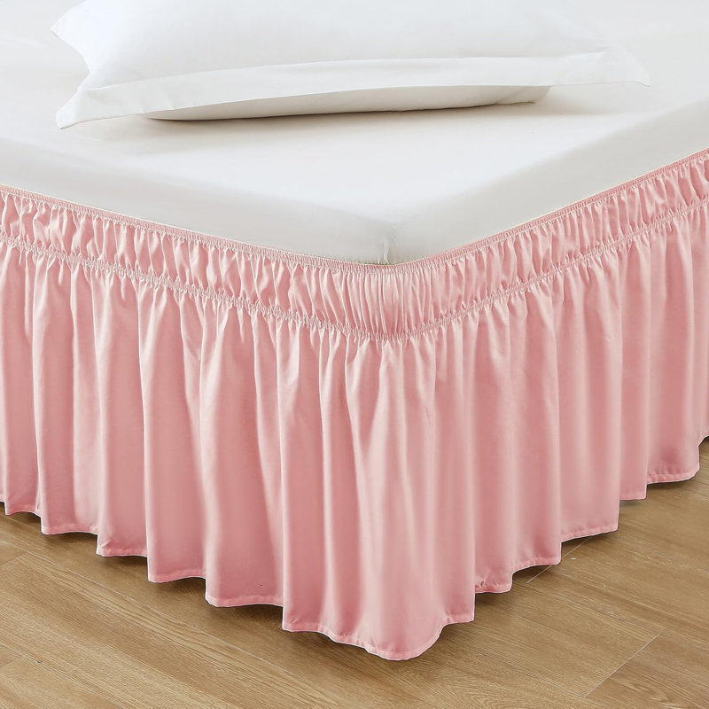 Bedskirts Queen Size Bare Home Wrap-Around Bed Skirt 15