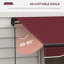 Auvent de terrasse rétractable en polyester de 59,1 po de largeur Outsunny-96659655-96659654