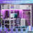 Loft Bed With L-shaped Desk, Bed Frame With Led Lights & Charging Station, 3 Fabric Drawers-1794421716-1776780719