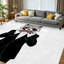 Tapis d'intérieur transparent lavable à la machine, motif raton laveur en smoking avec nœud papillon-1715668648