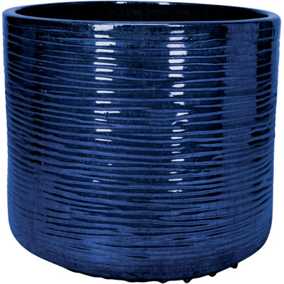 15 In. Mirza Cyl Plntr - Pearl Blue