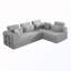 Canapé modulaire rembourré en L-63555404