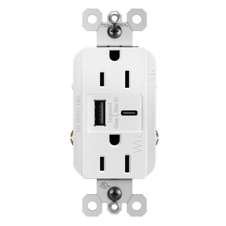 Prise de courant de type A / C USB Radiant