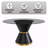Round Glass Top Metal Base Dining Table