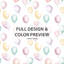 Ensemble d'édredon Kids Sky 6 pièces - ballons de fête avec taies décoratives et coussins décoratifs-131228682