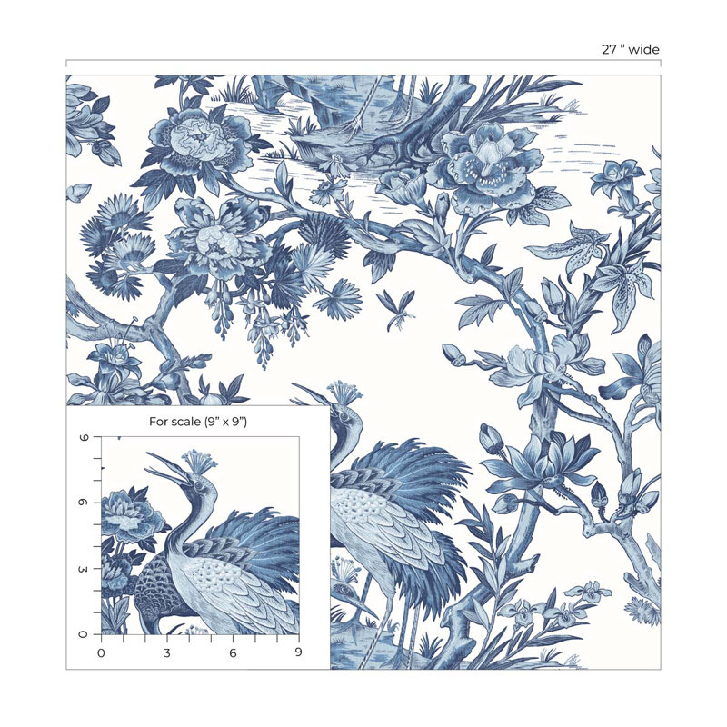 Toile Vinyl Wallpaper Roll